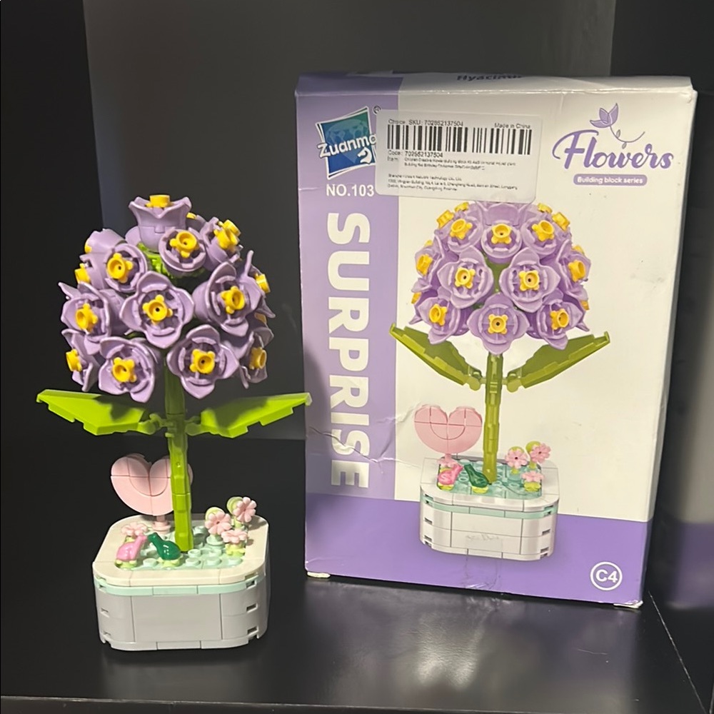 Zuanme Building Block Flower Set